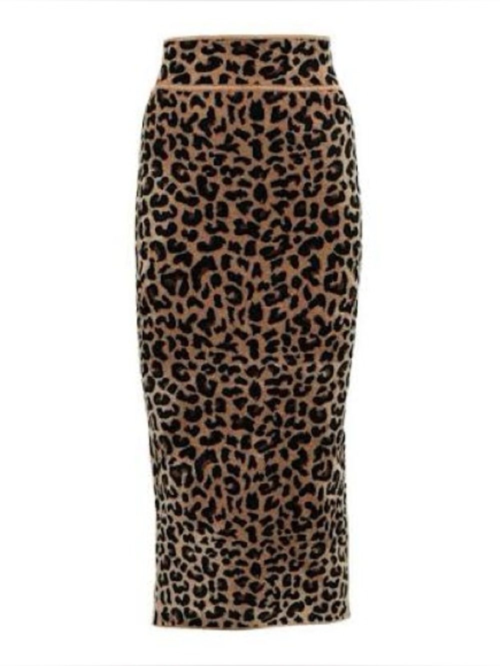 Galvan London Freya Velvet Jacquard Leopard Print Midi Skirt